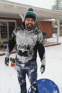 Snow-covered Jake